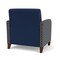 Lesro Siena Lounge Reception Wide Guest Chair, Walnut, MD Ink Back, MD Ink Seat, RS Echo Arm Panels SN1201 - alternate 3